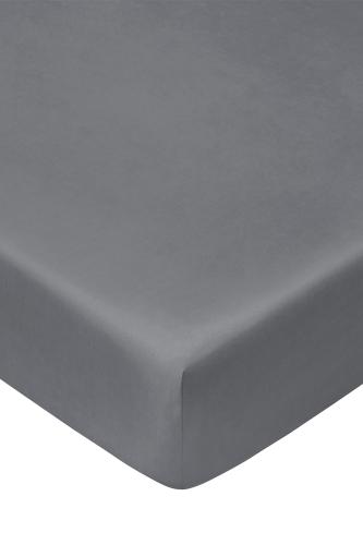 Coincasa κατωσέντονο με λάστιχο από οργανικό βαμβάκι 90 x 200 cm - 007080750 Ανθρακί